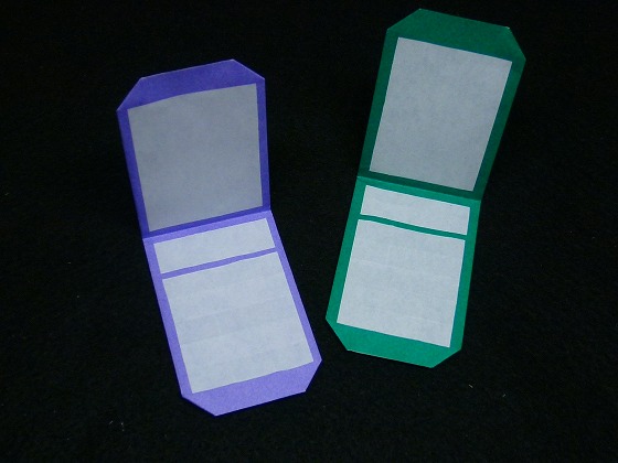 折り紙で作る携帯電話のメール風カード 手作りなら 思いのママ